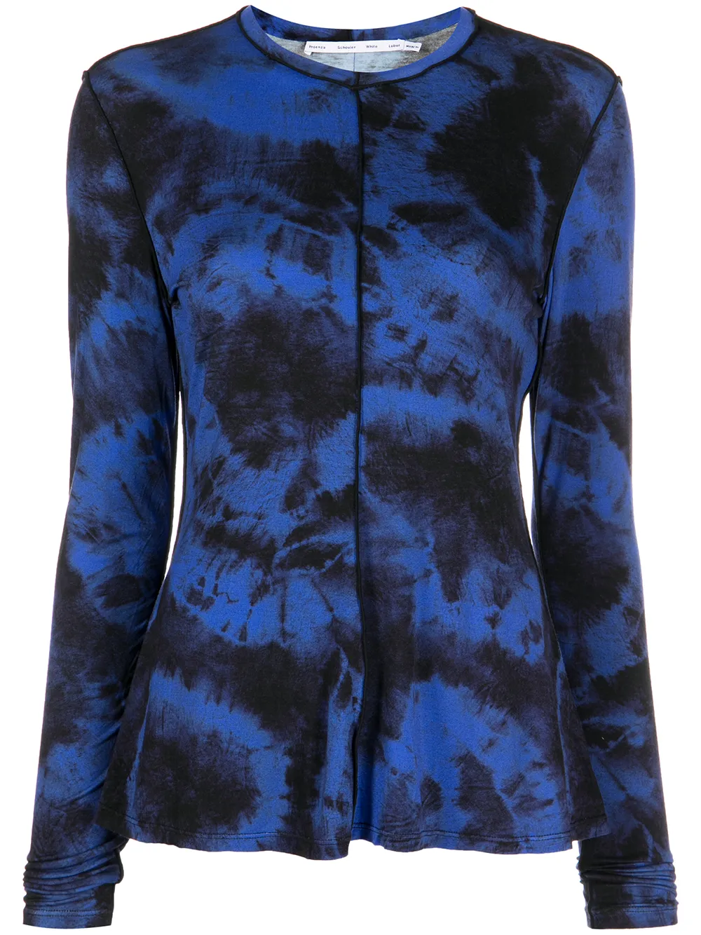 

Proenza Schouler White Label tie dye-print long-sleeved T-shirt - Black