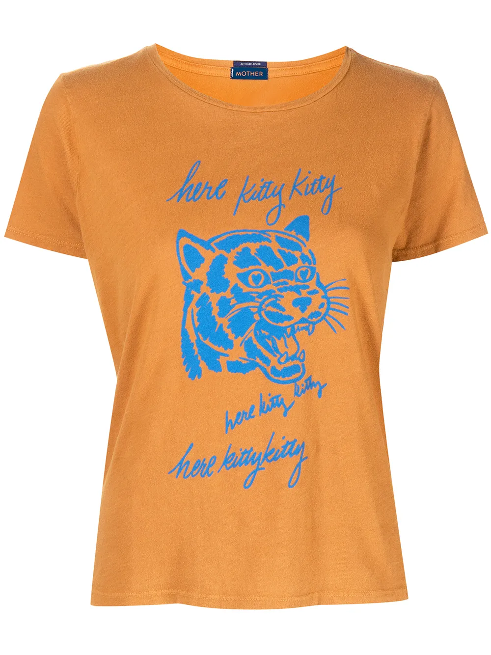 

MOTHER slogan-print T-shirt - Orange