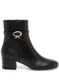 Gianvito Rossi Ribbon 45mm bow-buckle ankle boots - Black