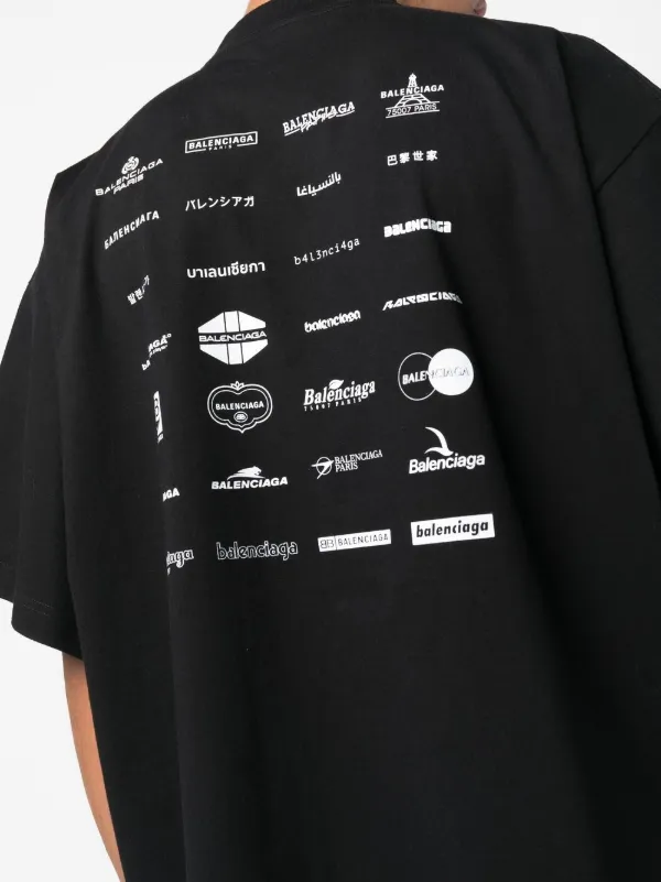 Balenciaga Archive Logosプリント Tシャツ - Farfetch