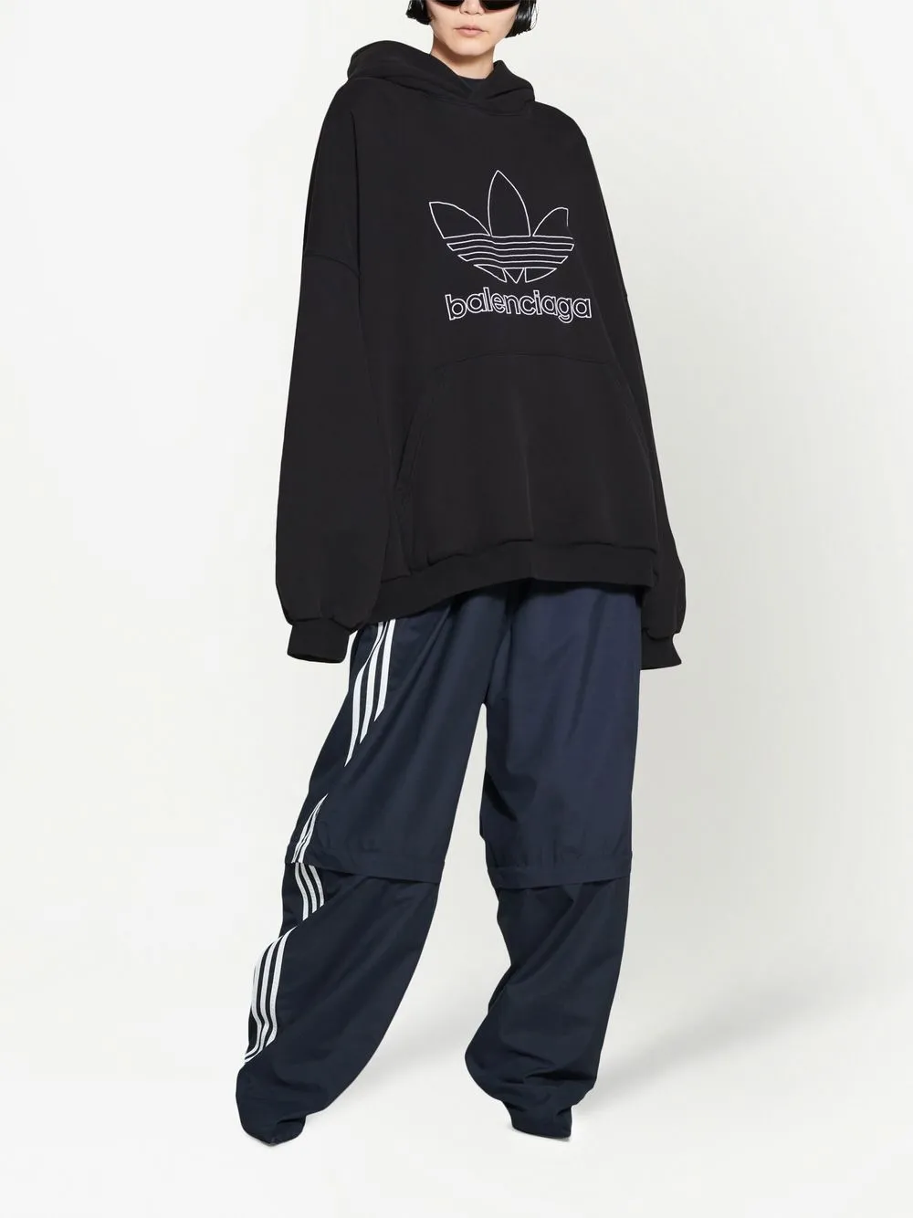 Balenciaga x Adidas oversized hoodie - Zwart