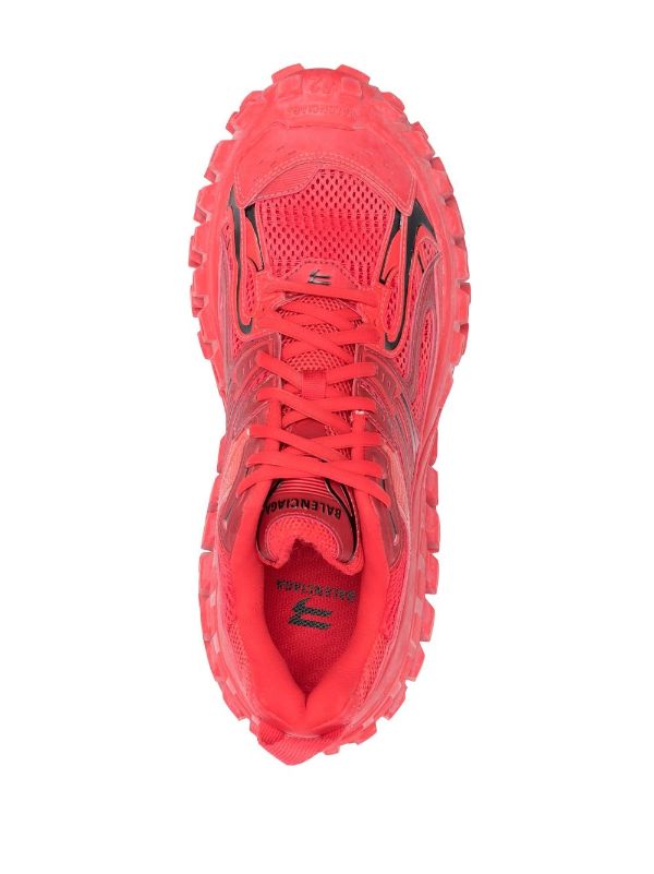 Red Bouncer exaggerated-sole trainers, Balenciaga
