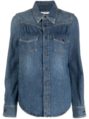 Jil Sander オーバーサイズ デニムシャツ | ブルー | FARFETCH JP