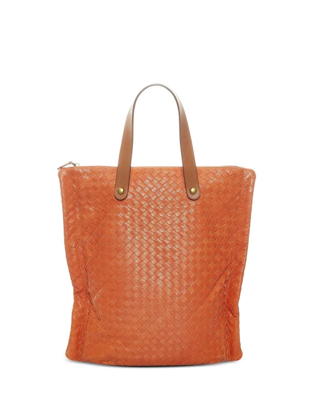 

Bottega Veneta Pre-Owned tote de tejido Intrecciato - Naranja