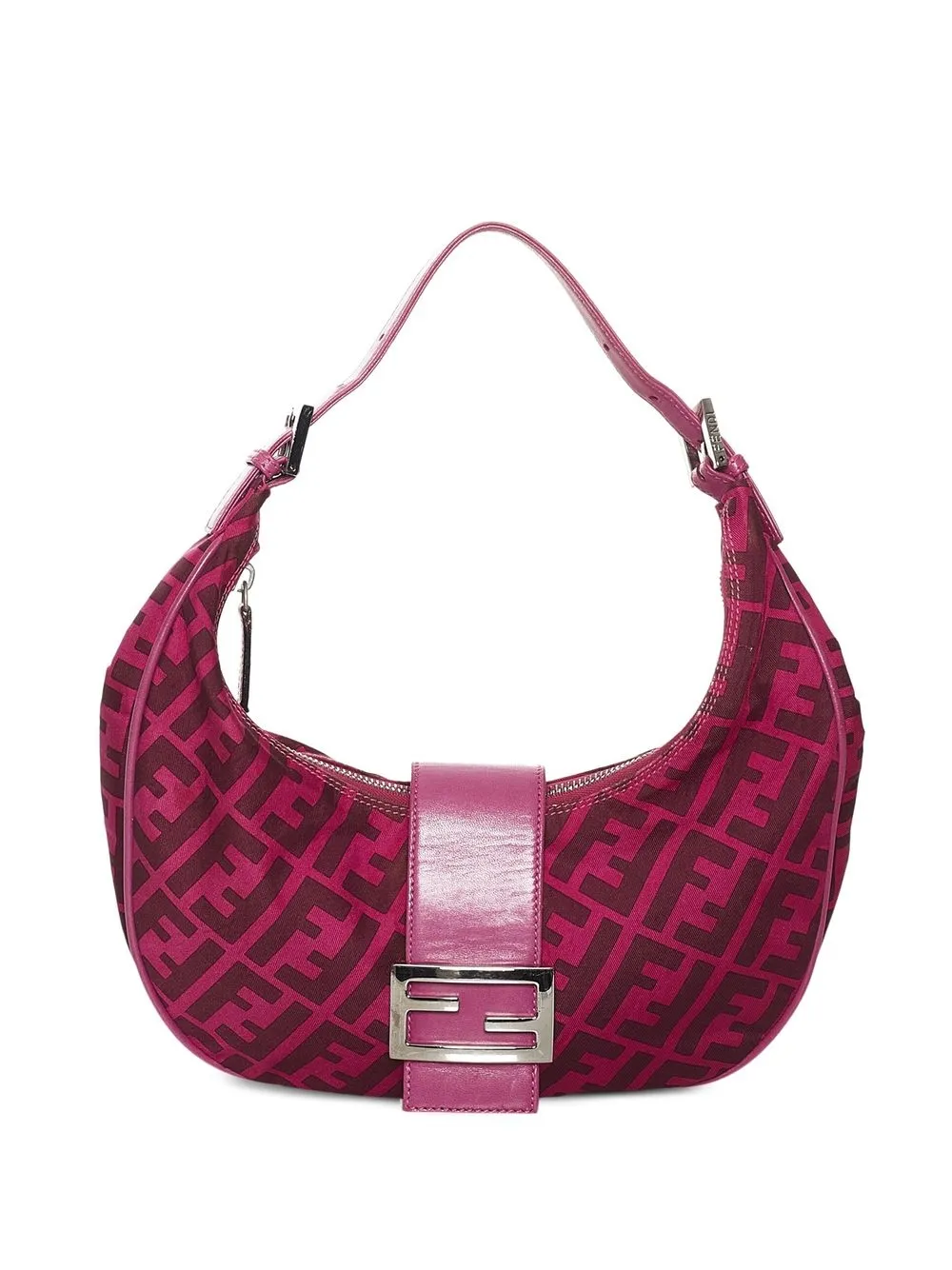 

Fendi Pre-Owned Zucca croissant handbag - Pink