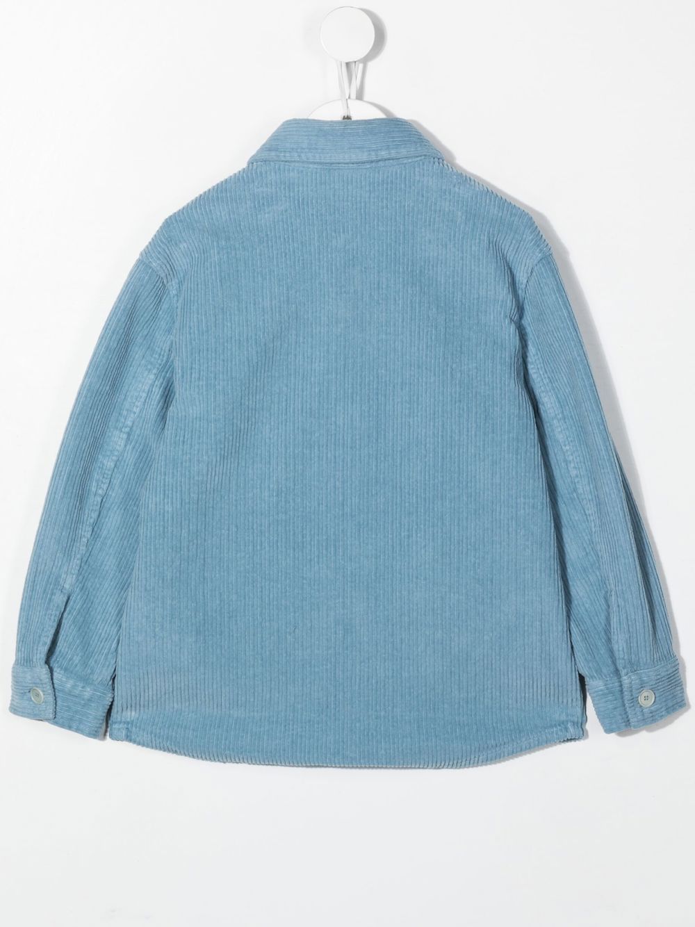 Aspesi Kids Ribfluwelen shirt - Blauw