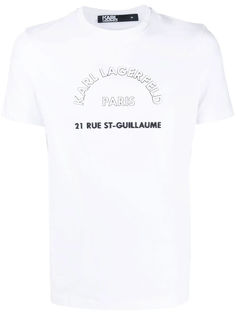 

Karl Lagerfeld playera con logo estampado - Blanco