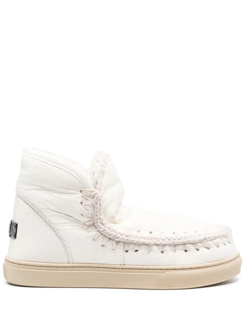 

Mou Kids shearling lined boots - White