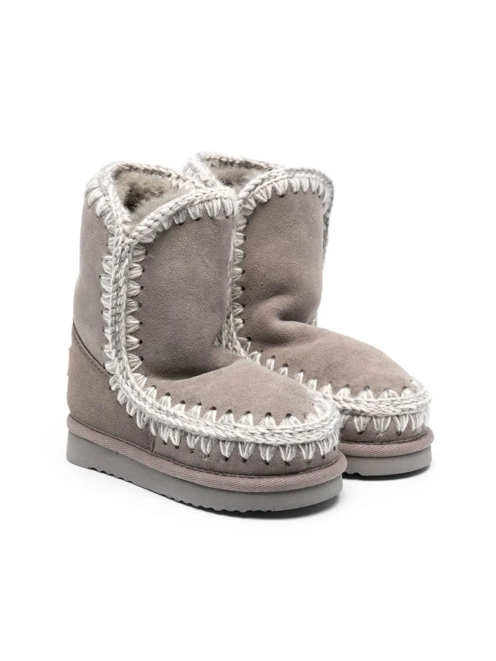 

Mou Kids shearling-lined ankle boots - Grey