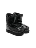 Mou Kids shearling-lined leather boots - Black