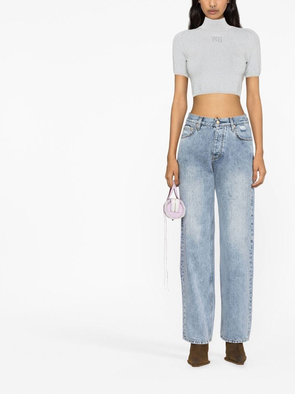 Shop Eytys Mid-rise Baggy Jeans In Blau