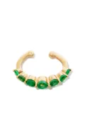 SHAY 18kt yellow gold emerald ear cuff