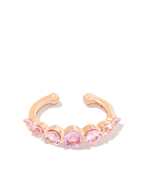 SHAY 18kt rose gold sapphire ear cuff