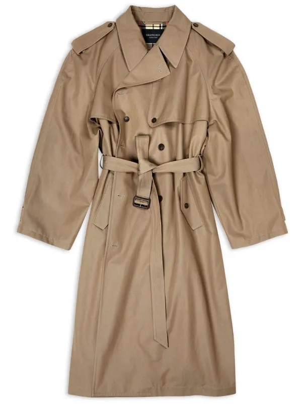 Balenciaga Belted Trench Coat - Farfetch