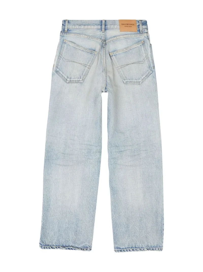 balenciaga cropped jeans