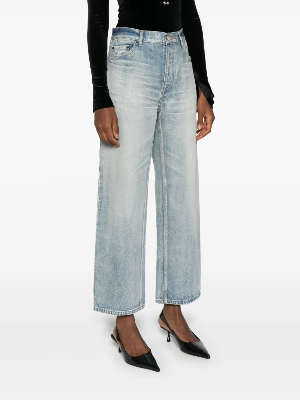 balenciaga cropped jeans