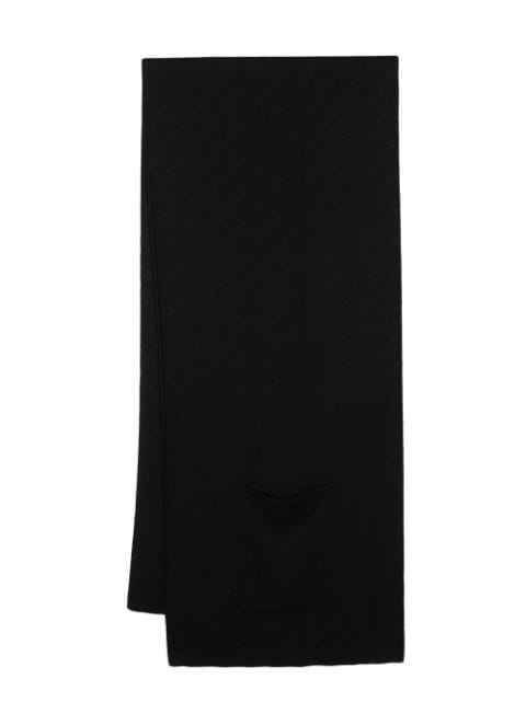 Balenciaga bufanda con logo en jacquard