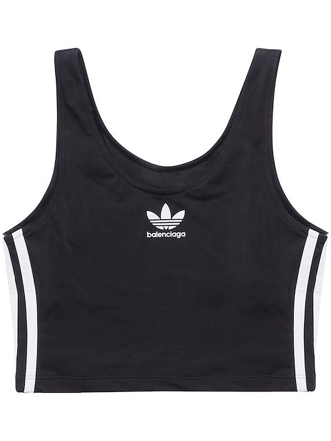 Balenciaga x adidas logo-print swim top