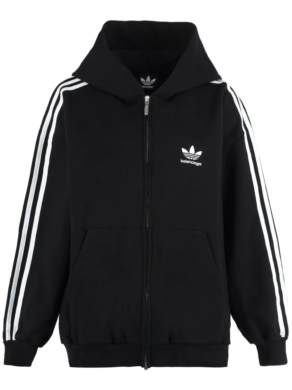 Balenciaga x Adidas ジップアップ パーカー | ブラック | FARFETCH JP