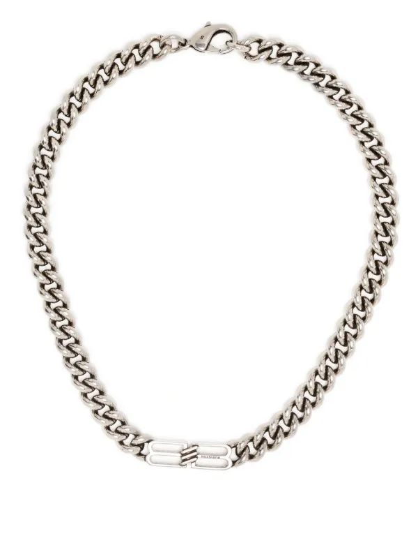 Louis Vuitton Monogram Chain Necklace Silver in Metal with Silver-tone - US