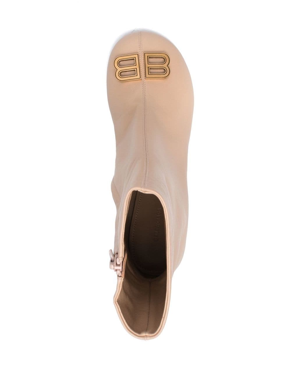 Shop Balenciaga Groupie 80mm Ankle Boots In Neutrals