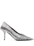 Balenciaga Square Knife metallic 80mm pumps - Grey