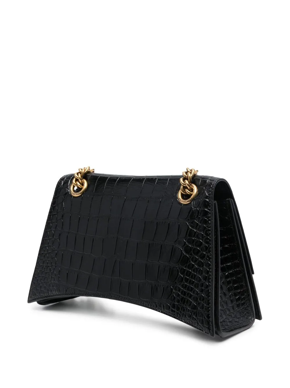 Balenciaga Small Crush crocodile-embossed Shoulder Bag - Farfetch