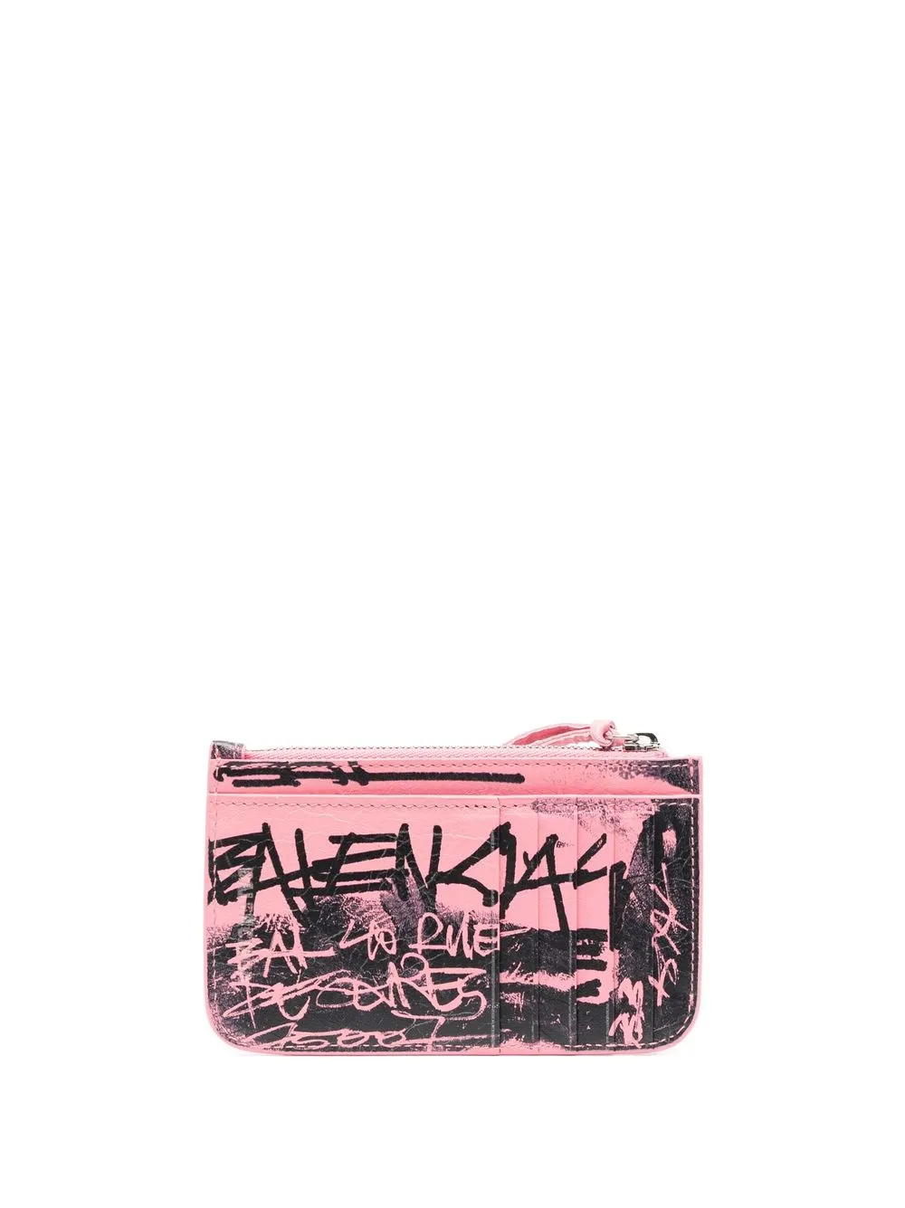 Balenciaga Portemonnee met graffiti-print - Roze