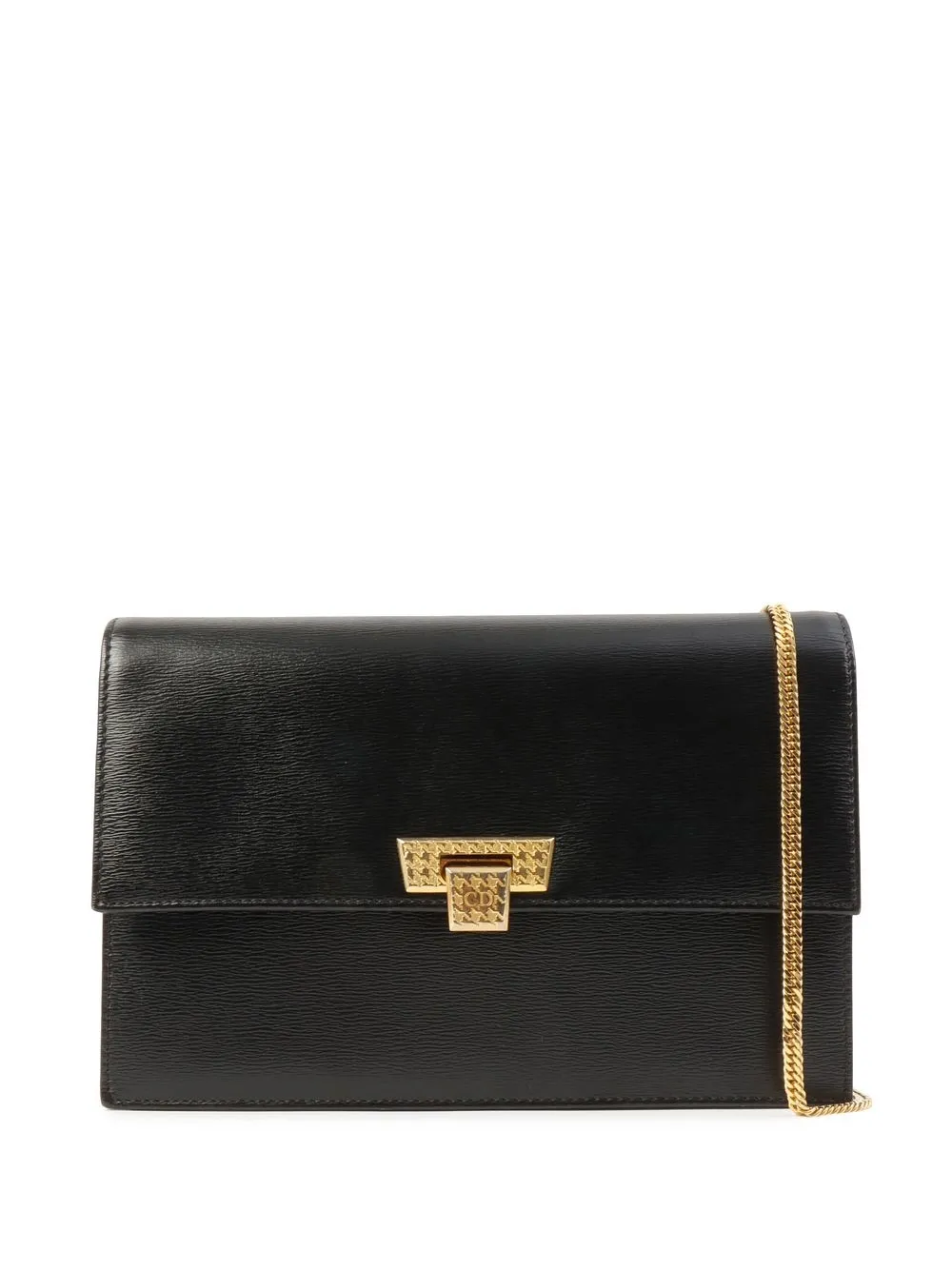 

Christian Dior bolsa de hombro con placa del logo pre-owned - Negro