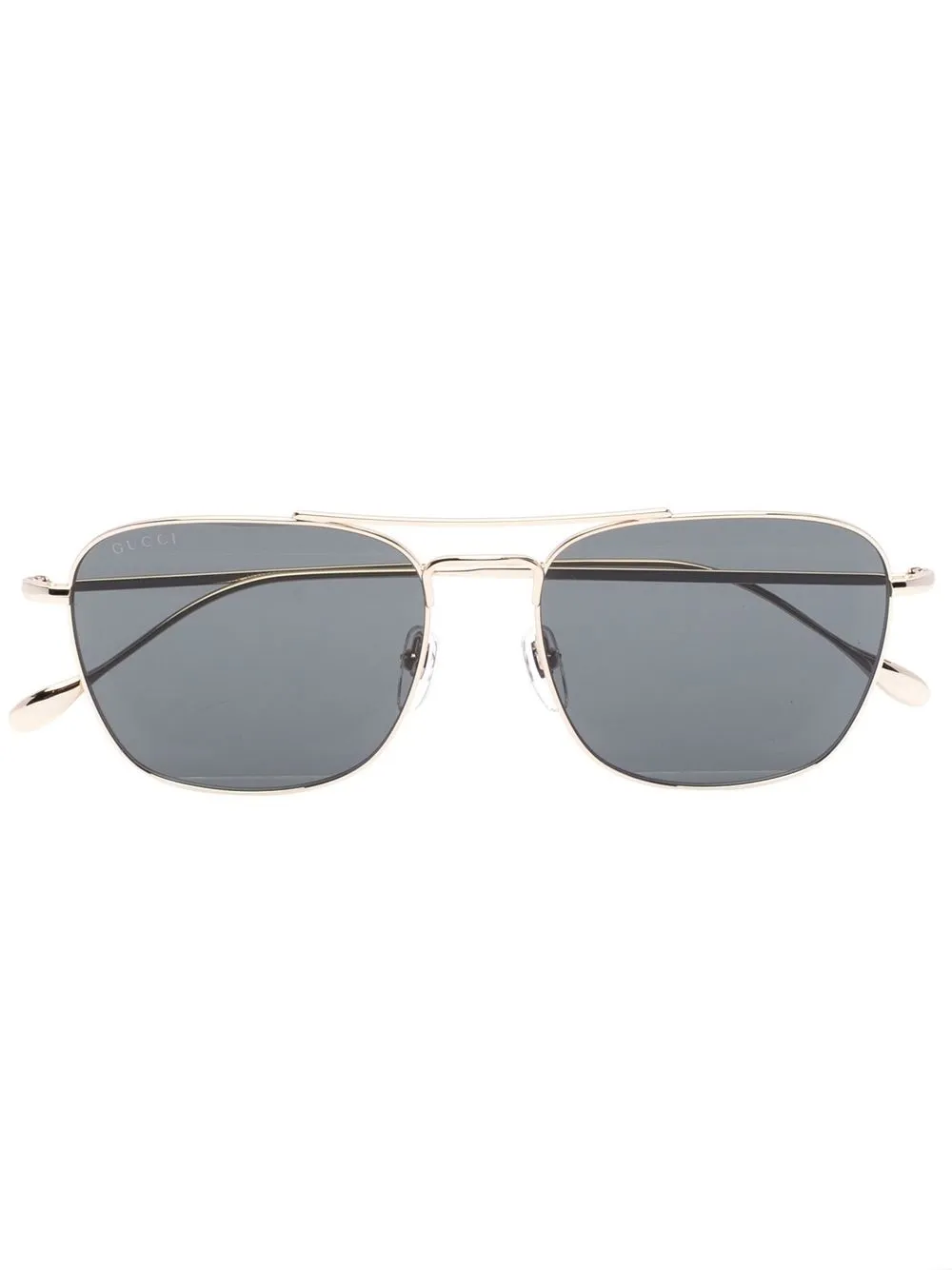 

Gucci Eyewear rectangle-frame double-bridge sunglasses - Grey