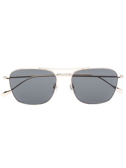 Gucci Eyewear rectangle-frame double-bridge sunglasses
