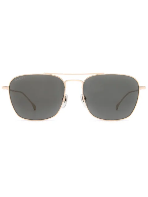 Gucci Eyewear rectangle-frame double-bridge sunglasses