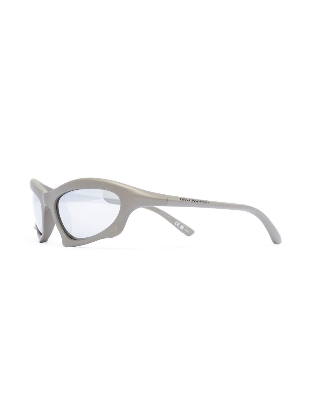 Shop Balenciaga Cat-eye Frame Tinted Sunglasses In 灰色