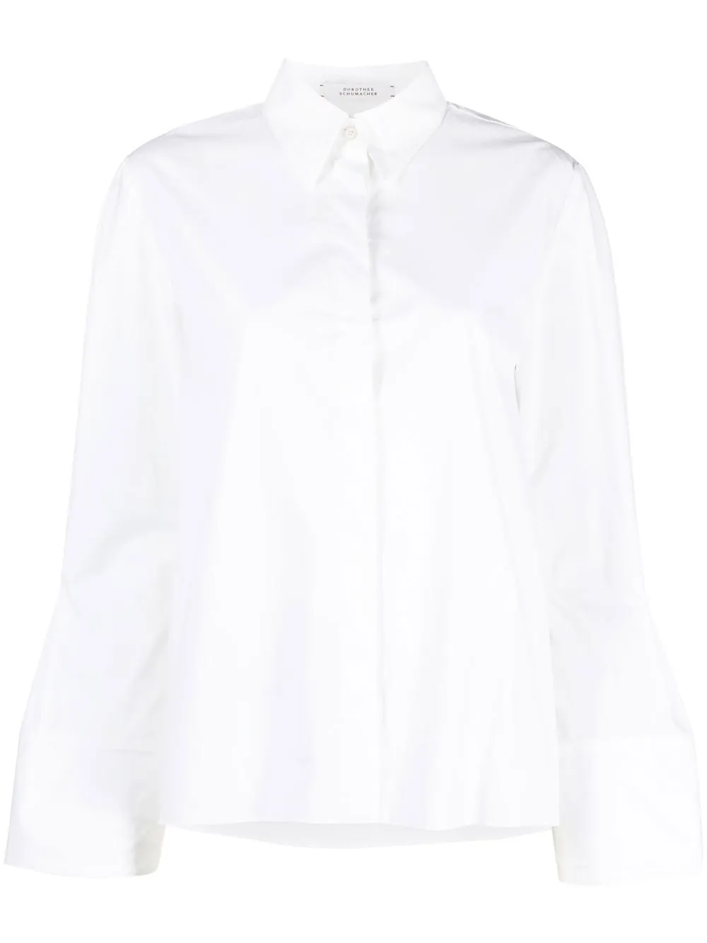 

Dorothee Schumacher flared-sleeve point-collar shirt - White