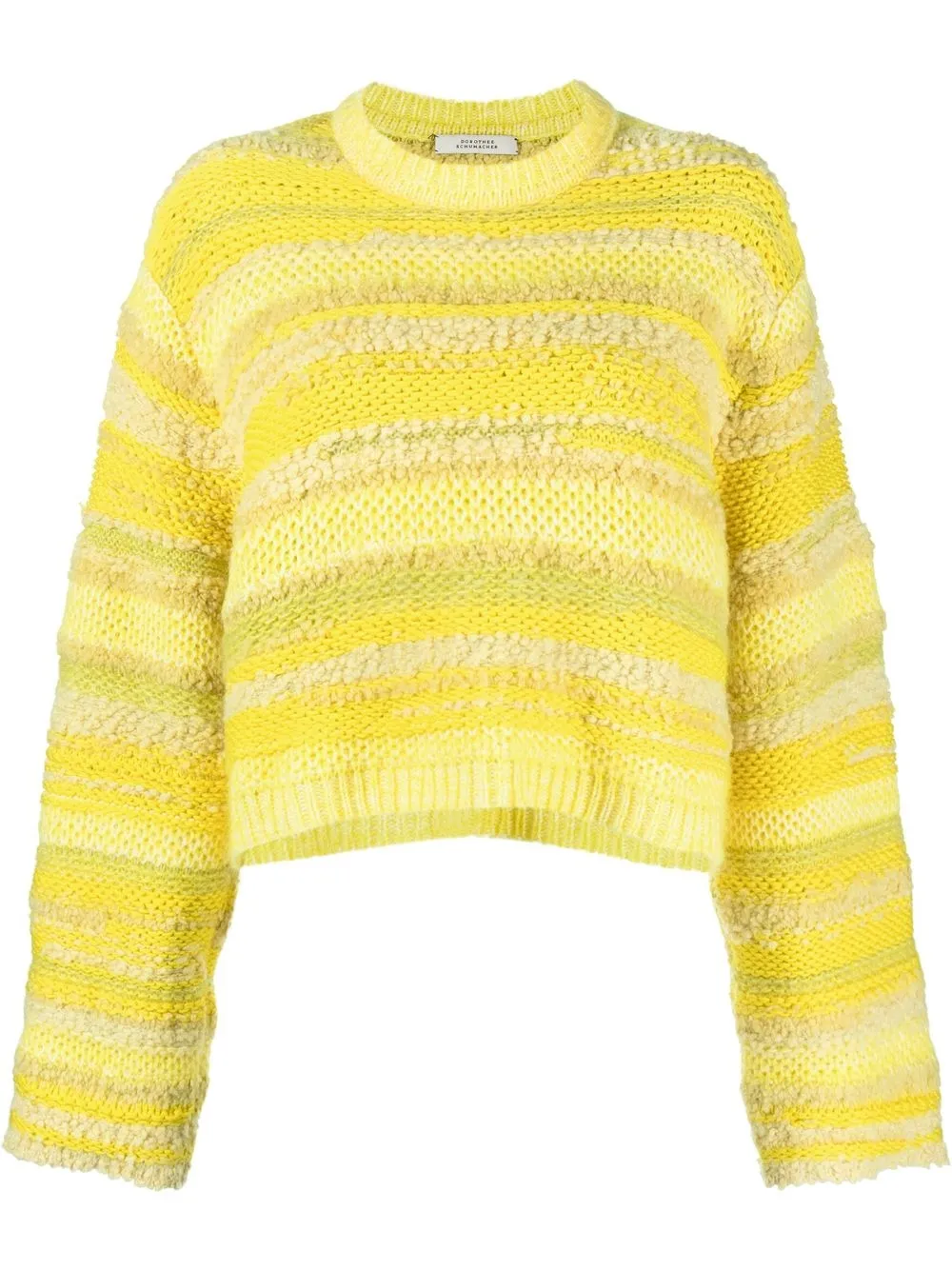 

Dorothee Schumacher striped round-neck jumper - Yellow