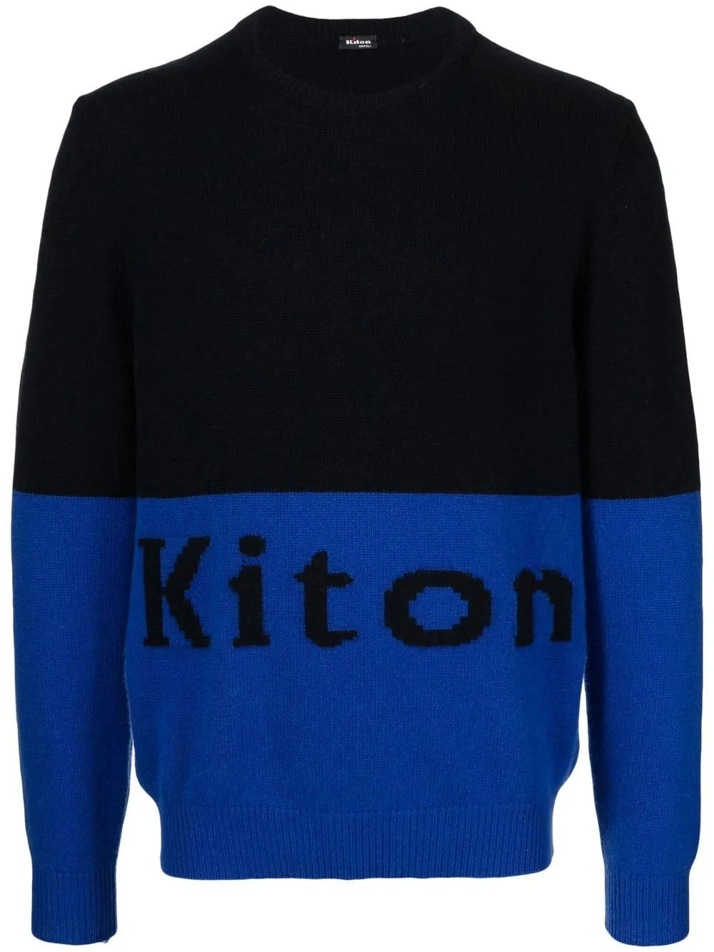 

Kiton suéter con diseño color block - Negro