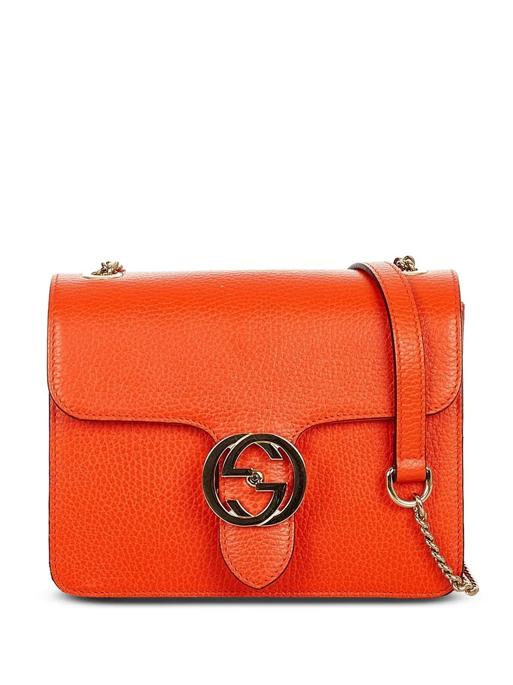 

Gucci Pre-Owned bolsa de mano con motivo Interlocking G - Naranja