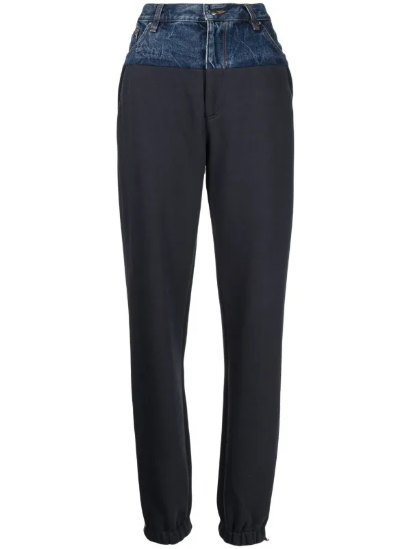Amiri Two-tone Denim Trousers in Blue