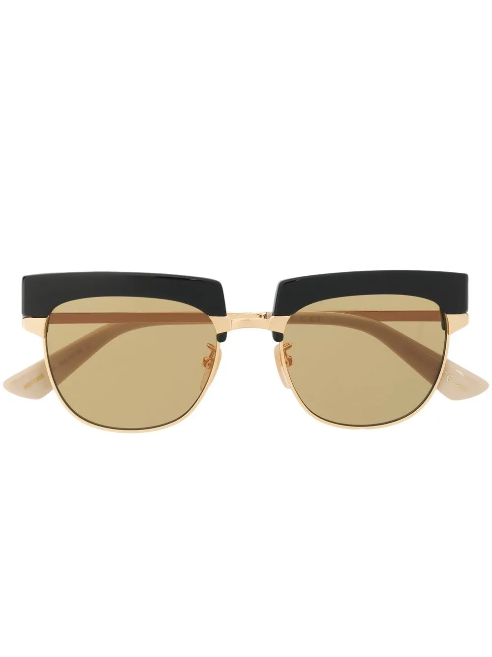 Gucci Eyewear interchangeable-rim round sunglasses | Gold | Image 1