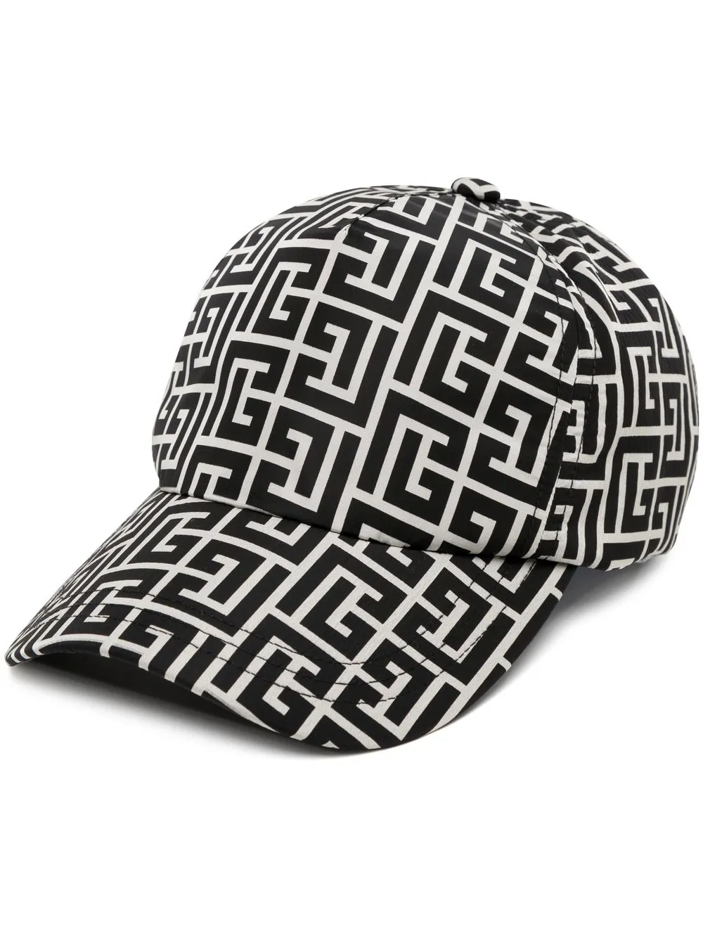 

Balmain gorra con estampado geométrico - Negro