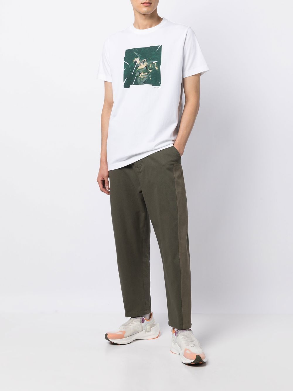 Maharishi T-shirt met logoprint - Wit