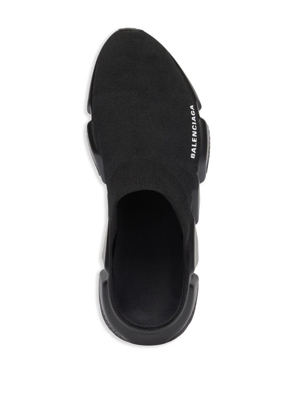 Shop Balenciaga Speed ml Krecy Mule Sneakers In 1000 - Black