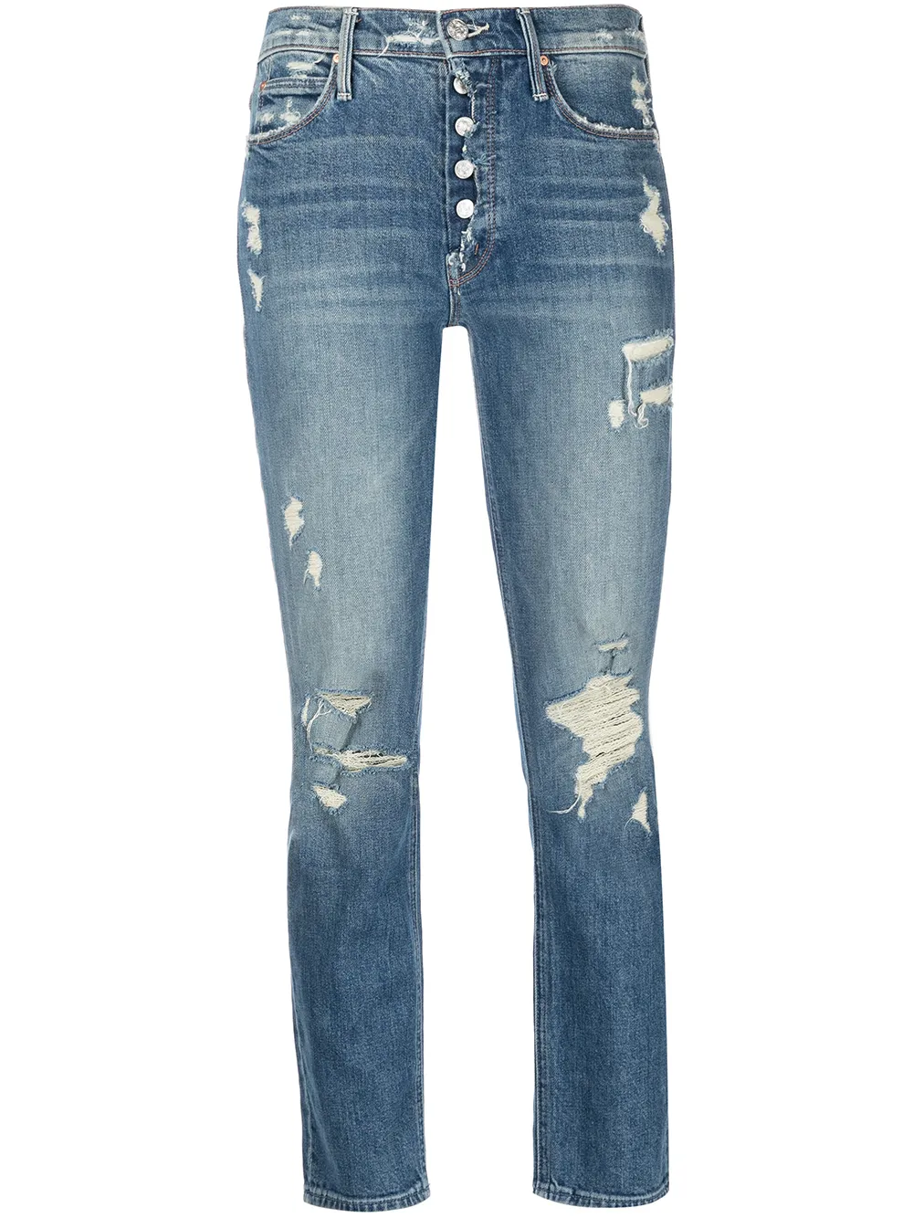 

MOTHER fly cut dazzler ankle jeans - Blue