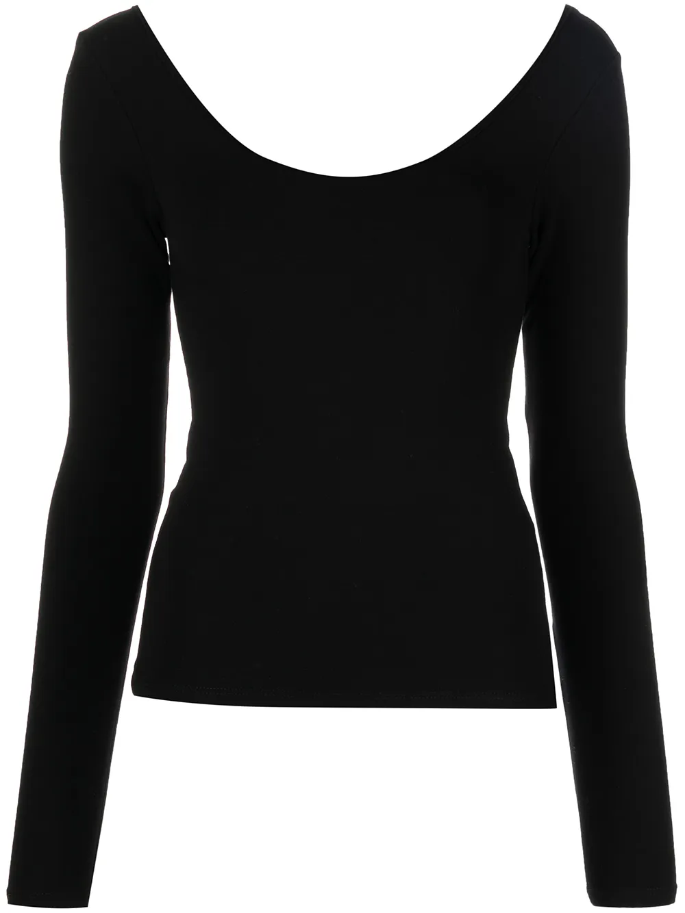 

Sprwmn scoop-neck top - Black