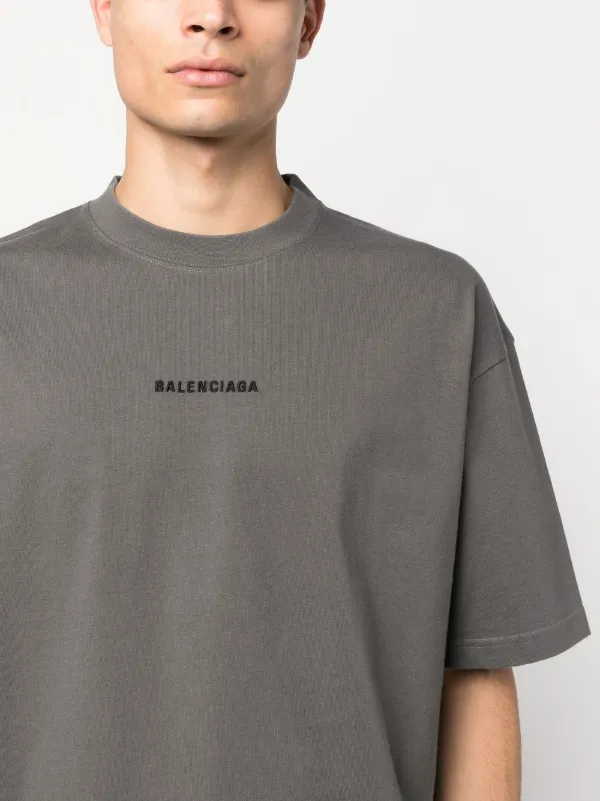 Balenciaga embroidered-logo T-shirt - Farfetch