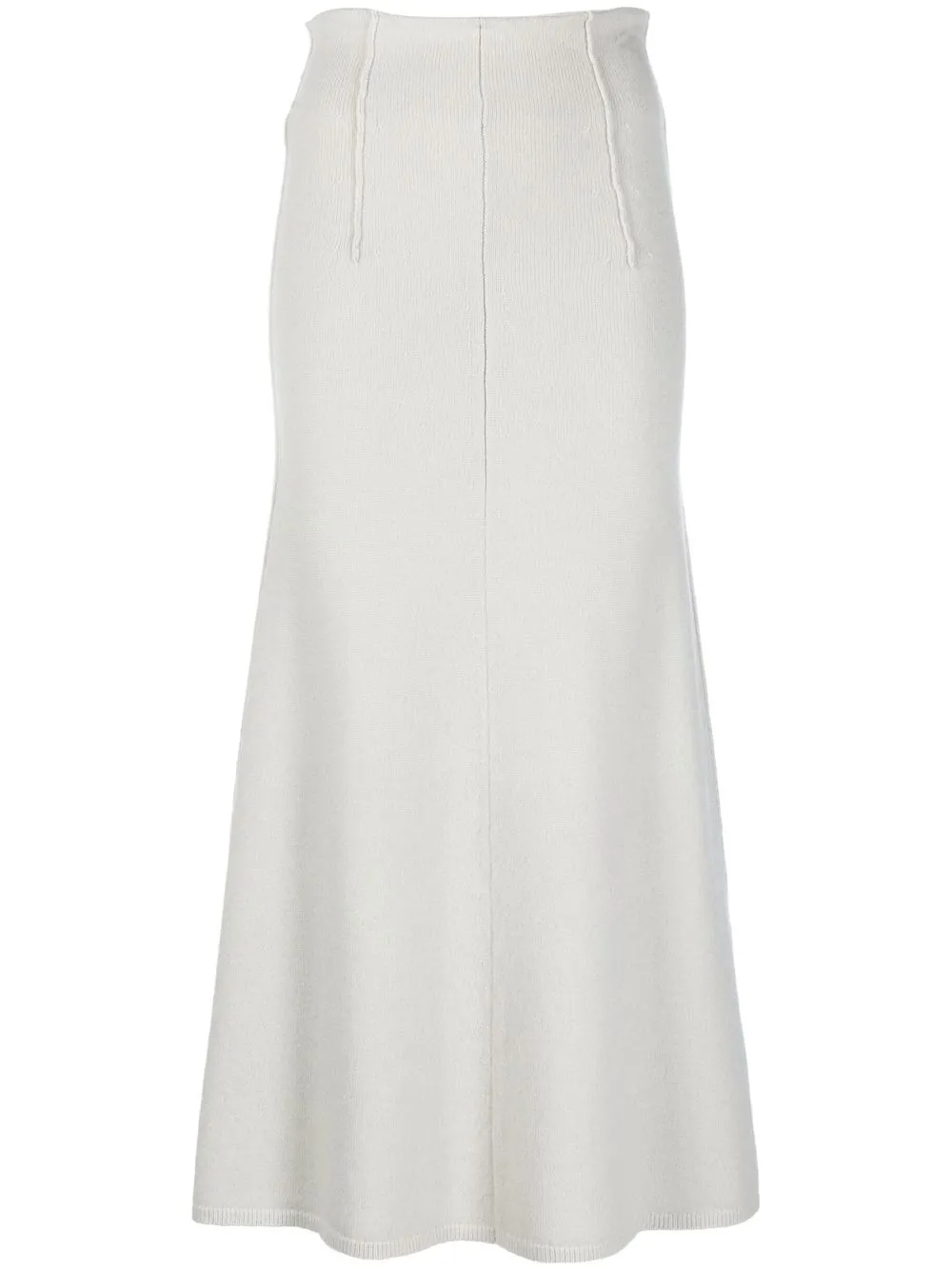 

Dorothee Schumacher exposed-stretch knit midi skirt - Neutrals