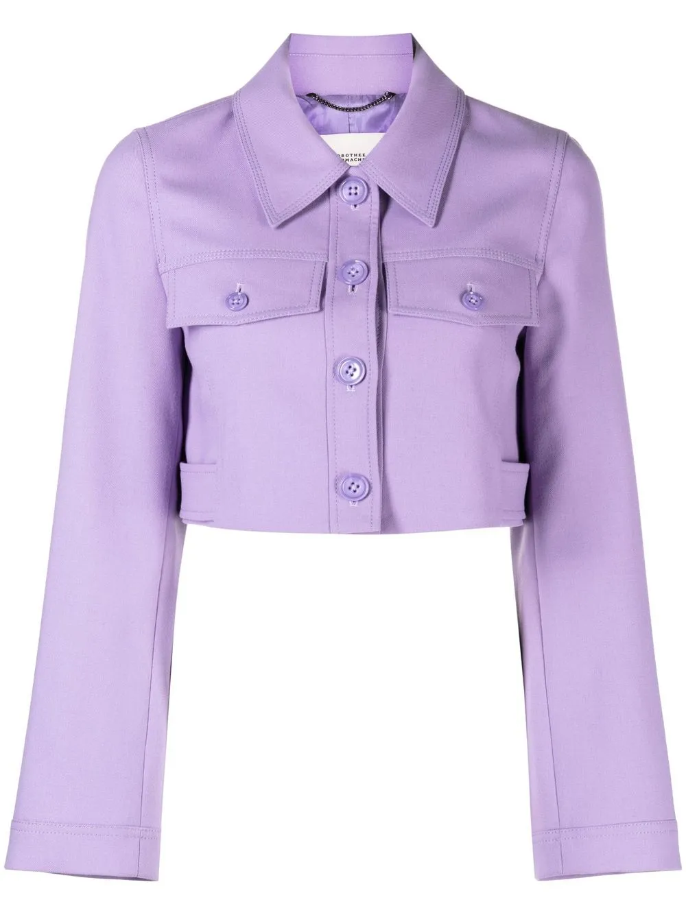 

Dorothee Schumacher buttoned cropped jacket - Purple