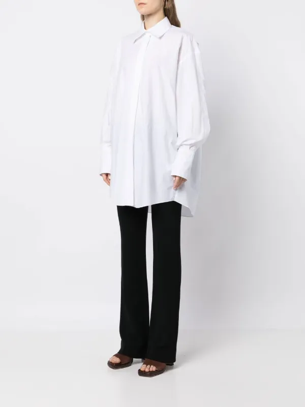 PATOU★コットンシャツワンピース 関税込 Patou コットン シャツワンピース | ホワイト | FARFETCH JP