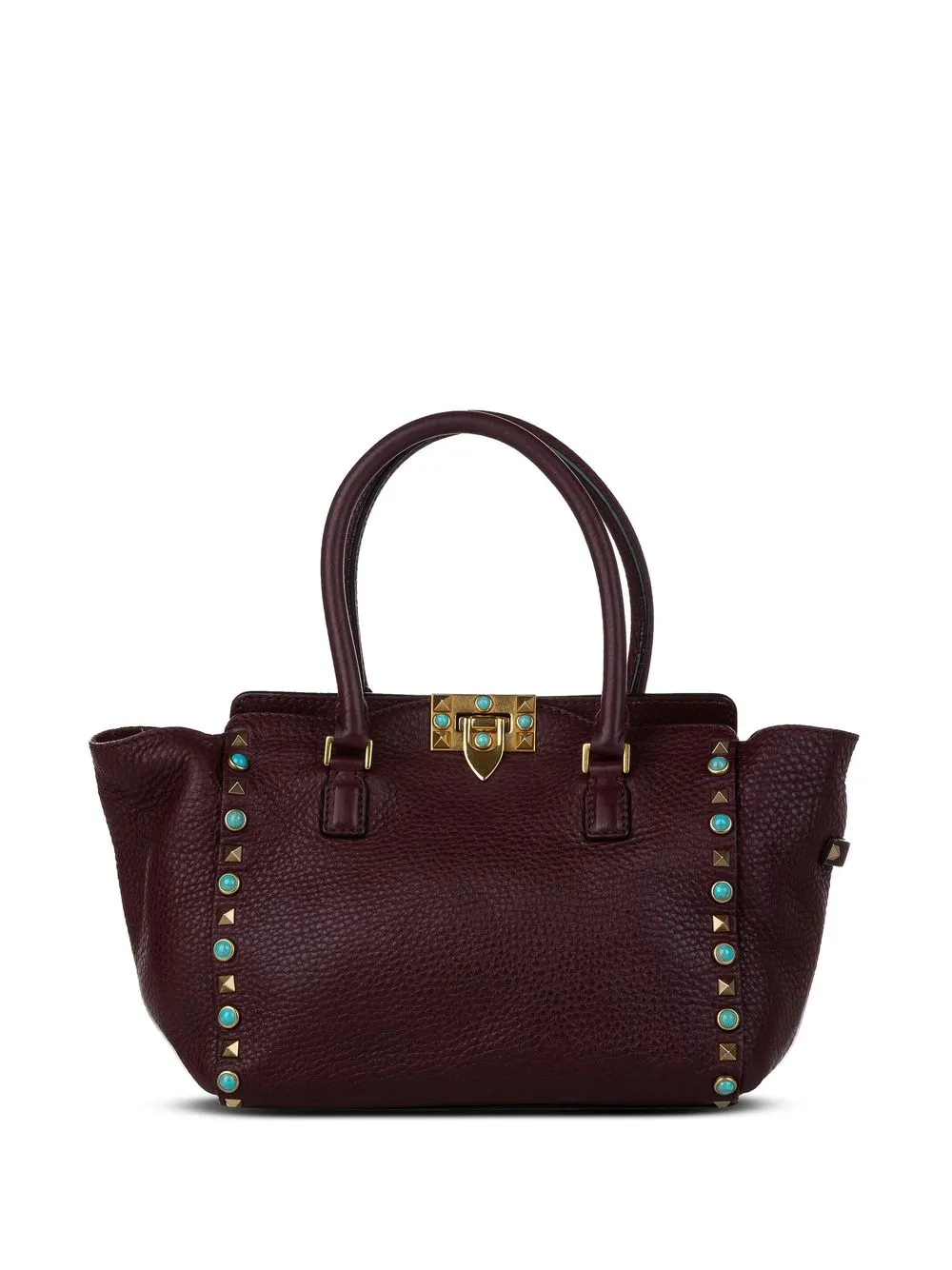 Pre-owned Valentino Garavani Rockstud 2way Bag In 红色