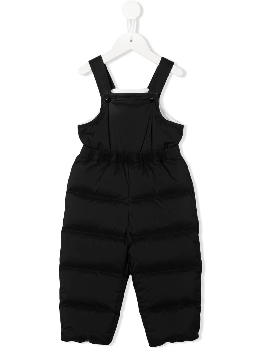 

Moncler Enfant overol capitonado con logo - Negro
